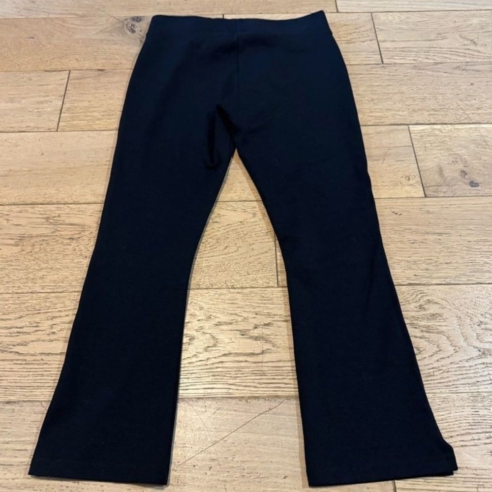 American Giant Black Kick Flare Pants Size 6 ProModal Stretch Made in USA (1163)
